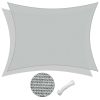 20'x23' Rectangle Sun Shade Sail/ Cload Gray