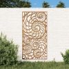 Patio Wall Decoration 41.3"x21.7" Corten Steel Shell Design
