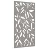 Patio Wall Decoration 41.3"x21.7" Corten Steel Bamboo Leaf Design