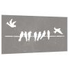 Patio Wall Decoration 41.3"x21.7" Corten Steel Bird Design