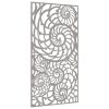 Patio Wall Decoration 41.3"x21.7" Corten Steel Shell Design