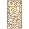 Patio Wall Decoration 41.3"x21.7" Corten Steel Shell Design
