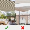 22' x 22' x 22' Triangle Sun Shade Sail/ Coffee+White