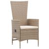 5 Piece Patio Dining Set Beige