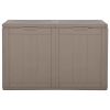 Patio Storage Box 47.6 gal Brown PP Rattan