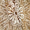 Hand-Carved Wall Panels 2 pcs Solid Mango Wood 23.6"x23.6"x1"